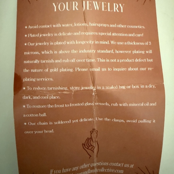 Heron and Lamb phaedra charm- 14 K Gold plated - Picture 4 of 4